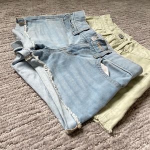 Girls old navy jean shorts